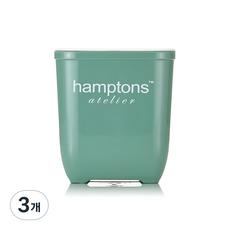 Hamptons Atelier 密封方形收納容器 PN-3299 5APS 綠色 1950ml, 單品, 3個