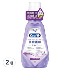 Oral-B 歐樂B 6效合1漱口水 固齒護齦, 500ml, 2瓶
