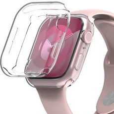 NUART Apple Watch透明全覆蓋保護錶殼 2入, 透明