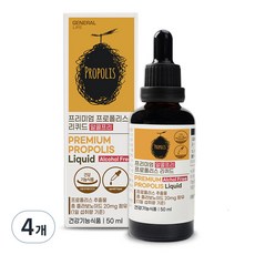 GENERAL LIFE 蜂膠滴劑, 4罐, 50ml