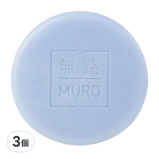 MURO 無路 死海鹽去角質皂 黃瓜香 100g, 3個