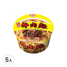 味王 紅燒牛肉湯麵 85g, 5入