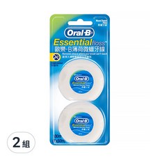 Oral-B 歐樂B 薄荷微蠟牙線 50m, 2入, 2組