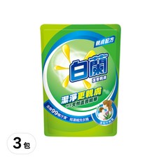 白蘭 超濃縮洗衣精補充包 蘆薈親膚, 1.6kg, 3包