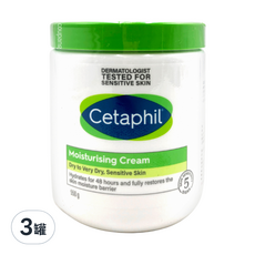 Cetaphil 舒特膚 保濕霜, 550g, 3罐