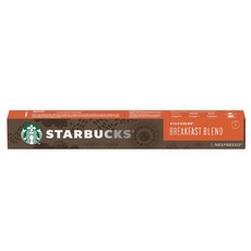 STARBUCKS 星巴克 早餐綜合咖啡膠囊 Nespresso 咖啡機專用, 10顆, 1盒