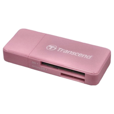 Transcend 創見 RDF5 高速USB 3.1 SD記憶卡雙槽讀卡機, TS-RDF5R, 粉紅色, 1個