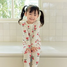 AGABANG&COMPANY dear baby 嬰兒房版 Dear Heart 柔軟室內衣服上下套裝 57R057603