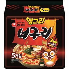 [韓國境內版] Nongshim 農心 浣熊海鮮拉麵3倍辣, 121g, 5包