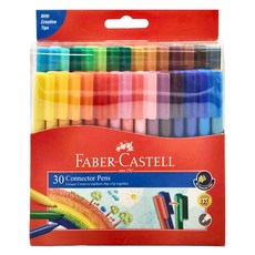 FABER-CASTELL 輝柏11-300-A 彩色連接筆, 30色, 1盒