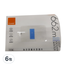 Combi 康貝 海洋深層水柔濕巾, 80入, 6包