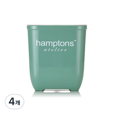 Hamptons Atelier 密封方形收納容器 PN-3299 5APS 綠色 1950ml, 單品, 4個