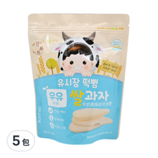 Naebro 銳寶 幼兒米餅 6個月以上, 牛奶, 30g, 5包