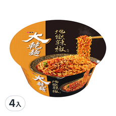 維力 大乾麵 地獄辣椒風味, 4入