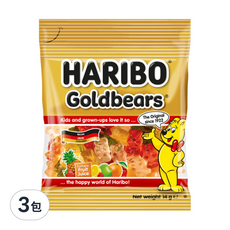 HARIBO 金熊Q軟糖, 14g, 3包