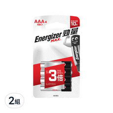 Energizer 勁量 鹼性電池 4號, 4顆, 2組