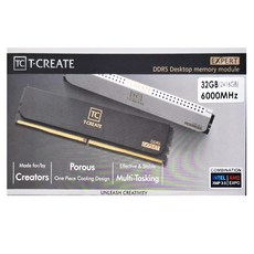 TEAMGROUP 十銓 T-FORCE T-CREATE EXPERT 引領者系列記憶體 CL30 16G 白色, DDR5-6000, 2個