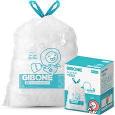 GIBONE 拉繩式垃圾袋, 60入, 50L