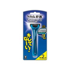 Schick 舒適牌 捍將3刮鬍刀 刀把*1+刀片*2, 1組