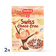Familia 瑞士巧克力鱷魚麥片, 250g, 2個