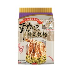 大甲佳旭 大甲乾麵 勁味酸菜拌麵, 4包