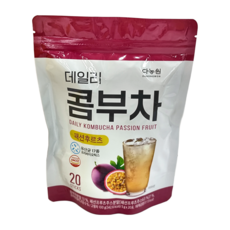 Danongwon 乳酸菌康普茶 百香果, 5g, 20包, 1袋