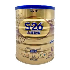 Wyeth 惠氏 S-26 金學兒樂HMO兒童成長配方 4號 3~7歲, 1600g, 1罐