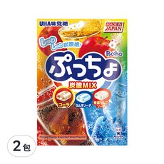 UHA 味覺糖 普超軟糖 綜合汽水味, 90g, 2包