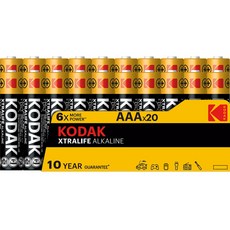 KODAK 柯達 鹼性電池 4號, 20入, 1組