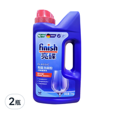 finish 亮碟洗碗粉洗碗機專用, 1kg, 2瓶