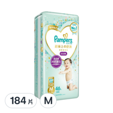 Pampers 幫寶適 台灣公司貨 一級幫拉拉褲/尿布, M, 184片