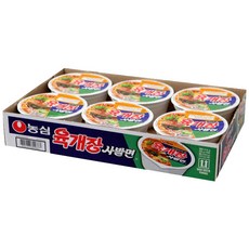 [韓國境內版] Nongshim 農心 辣牛肉湯麵, 86g, 6入