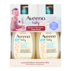 Aveeno 艾惟諾 嬰兒天然燕麥沐浴洗髮露, 532ml, 2瓶