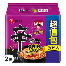 NONGSHIM 農心 辛拉麵 泰式酸辣味 123g 5包, 2袋