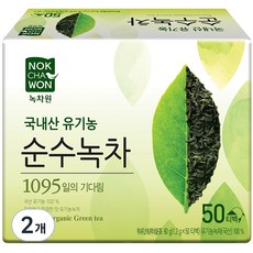 NOKCHAWON 綠茶園 韓國產綠茶茶包, 1.2g, 50包, 2盒