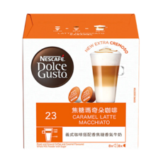NESCAFE 雀巢咖啡 Dolce Gusto 焦糖瑪奇朵咖啡膠囊, 16顆, 1盒