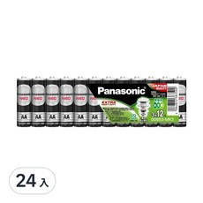 Panasonic 國際牌 錳乾電池黑色 3號, 24入