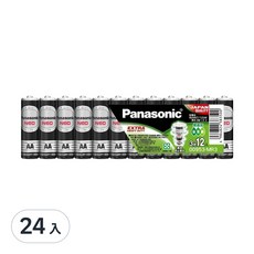 Panasonic 錳乾電池黑色3號, 12顆, 2組