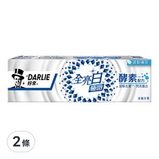 DARLIE 好來 全亮白 極緻酵素清新薄荷牙膏, 120g, 2條