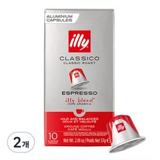 illy 意利 Nespresso經典中焙咖啡膠囊, 5.7g, 10顆, 2盒