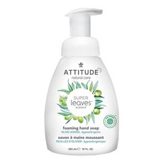 ATTITUDE 艾特優 Super leaves 泡沫洗手乳 橄欖葉, 295ml, 1瓶