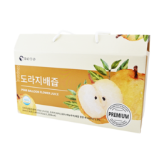 BOTO 桔梗水梨風味汁禮盒 30包入, 2.4L, 1盒