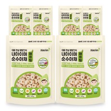 Naeiae 寶寶蔬菜米圈圈套組, 甜南瓜口味*3包+紫薯口味*3包, 40g, 1組