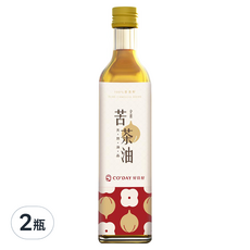 CO'DAY 好日籽 梅山茶油合作社 苦茶油, 500ml, 2瓶