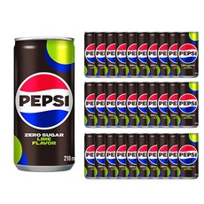 Pepsi 百事可樂 零糖可樂 檸檬味, 210ml, 30入