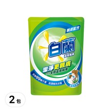 白蘭 超濃縮洗衣精補充包 蘆薈親膚, 1.6kg, 2包