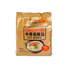 paldo 八道 牛骨湯麵 102g, 5包