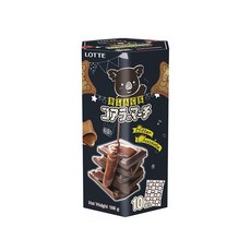 LOTTE 樂天 小熊餅家庭號 濃黑巧克力風味, 195g, 1盒