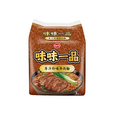 味丹 味味一品 原汁珍味牛肉麵 185g, 3包