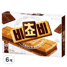 ORION 好麗友 BICHOBI厚巧克力夾心餅乾 5包入, 6盒, 125g